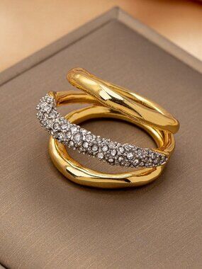 Alexis Bittar Irregular Split Round Diamond Ring